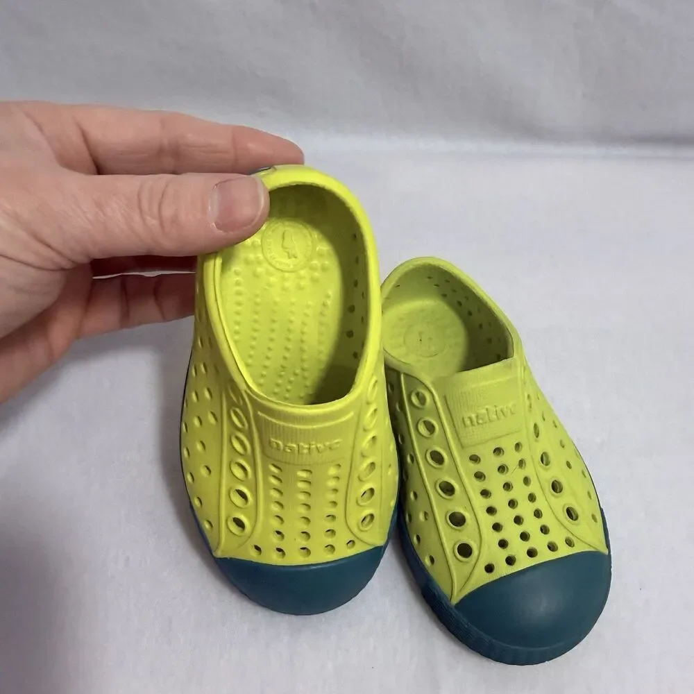 Native Pickle Green Patina Green Slip On Water Shoes Toddler's Size C5 Beach